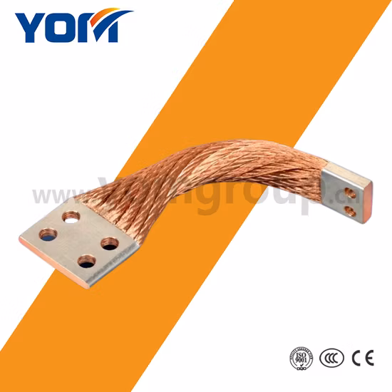Fio de cobre à terra flexível trança terra cinta estanhada fio de cobre trançado