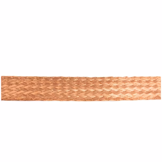 Fio de cobre trançado nu flexível plano