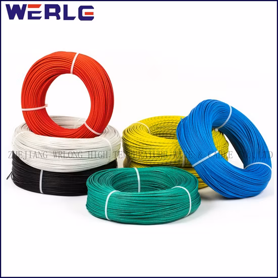 Fio de cabo de cobre trançado de fibra de vidro de silicone resistente a altas temperaturas UL 3122